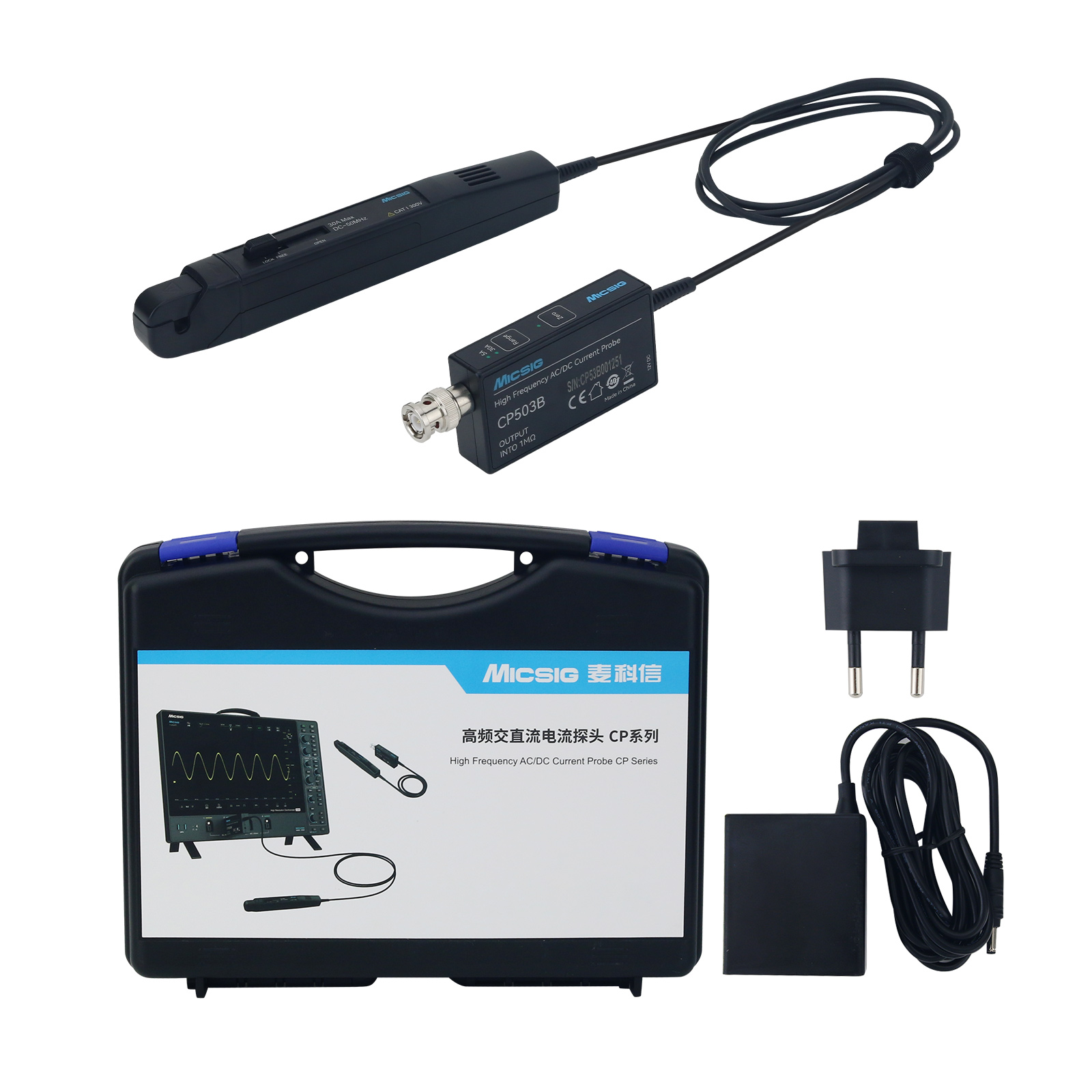 GOOD Micsig CP503B 50MHz 5A/30 - Current Probe Ac Dc 50Mhz Oscilloscope 评论和价格