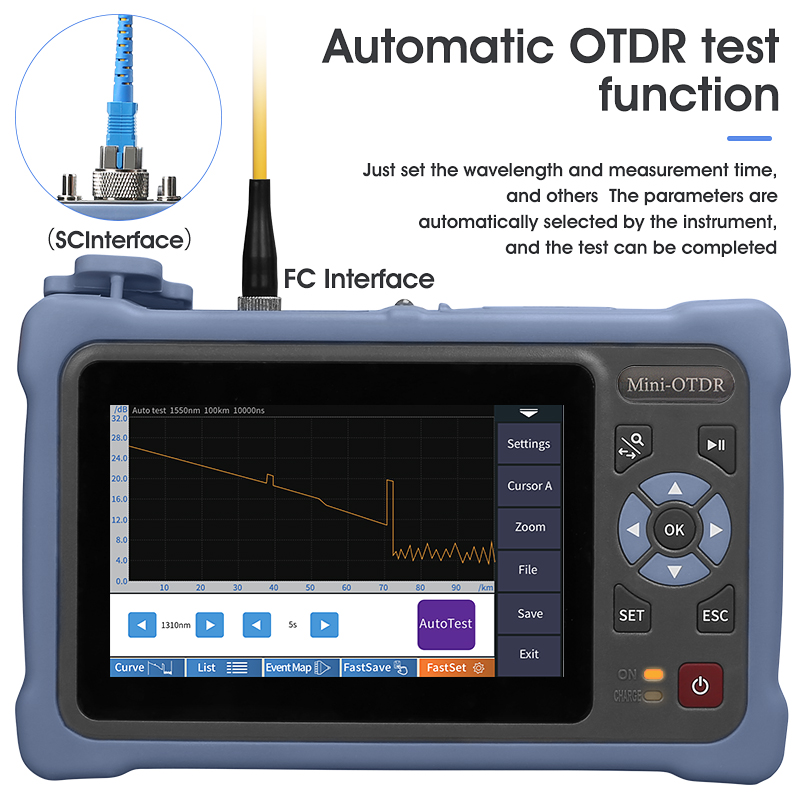 MINI OTDR 1310/1550nm 26/24dB  - Optical Time Domain Reflectometer Otdr 1310 1550Nm 评论和价格