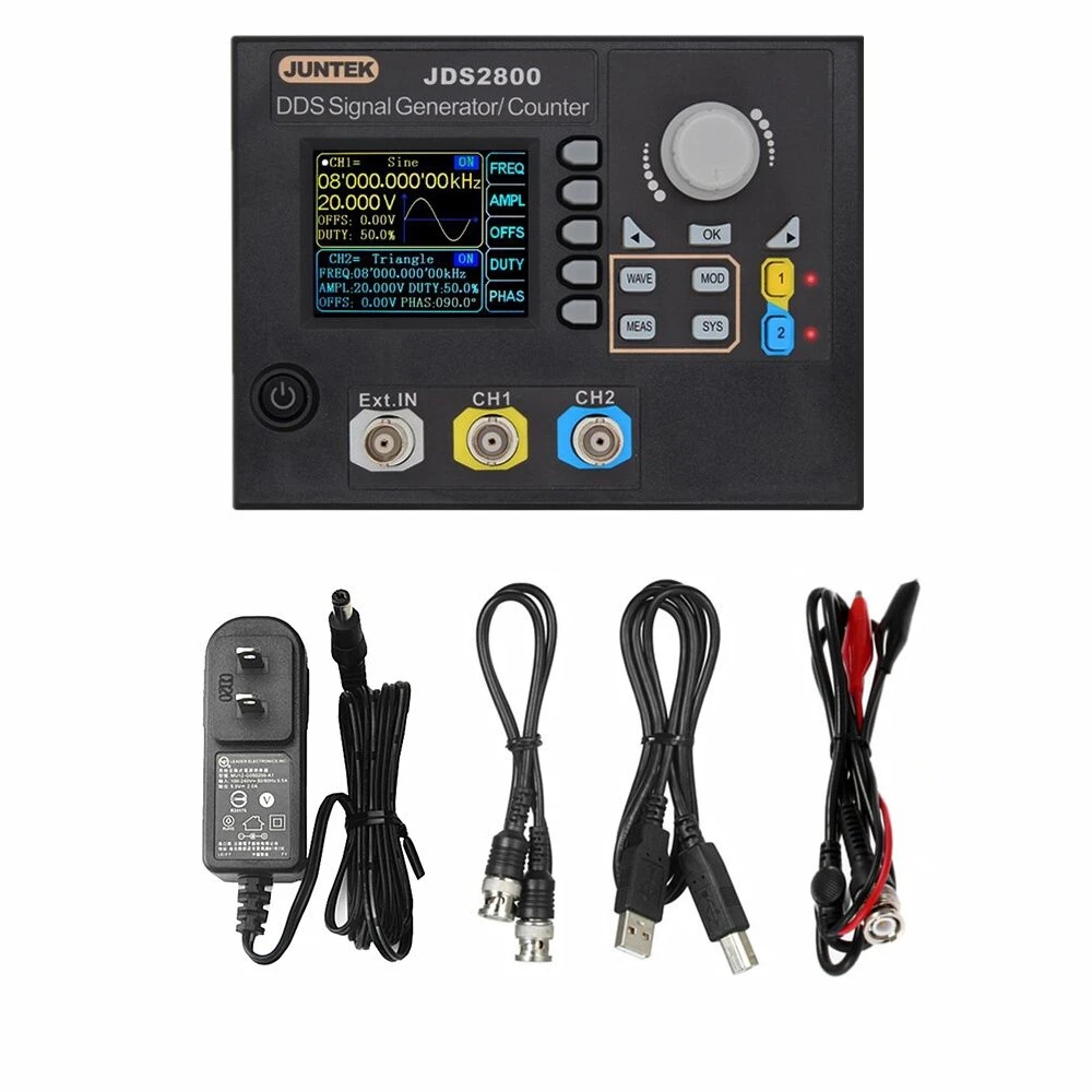 JDS2800-15M 60MHz DDS Function - Dual Channel Arbitrary Waveform Function Generator 60Mhz 评论和价格