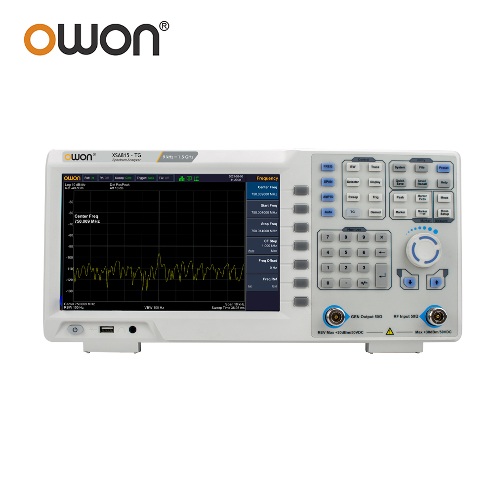OWON XSA815TG Digital Spectrum - Spectrum Analyzer Tracking Generator 1.5Ghz 评论和价格