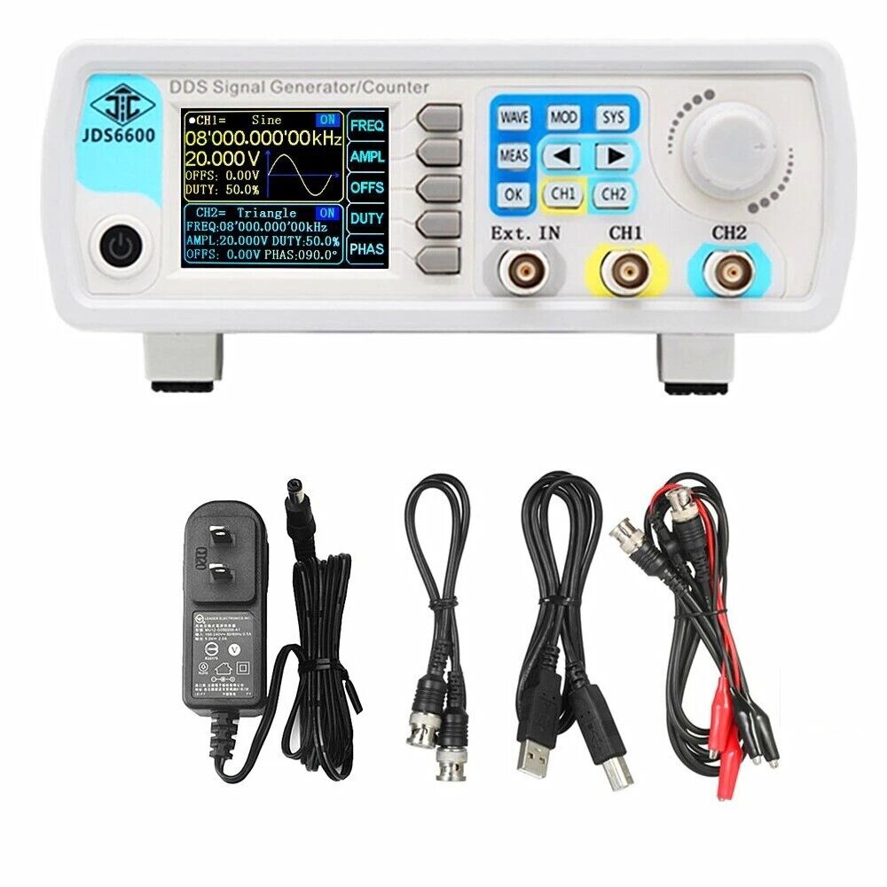 JDS6600 60MHz DDS Function Sig - Dual Channel Arbitrary Waveform Function Generator 60Mhz 评论和价格