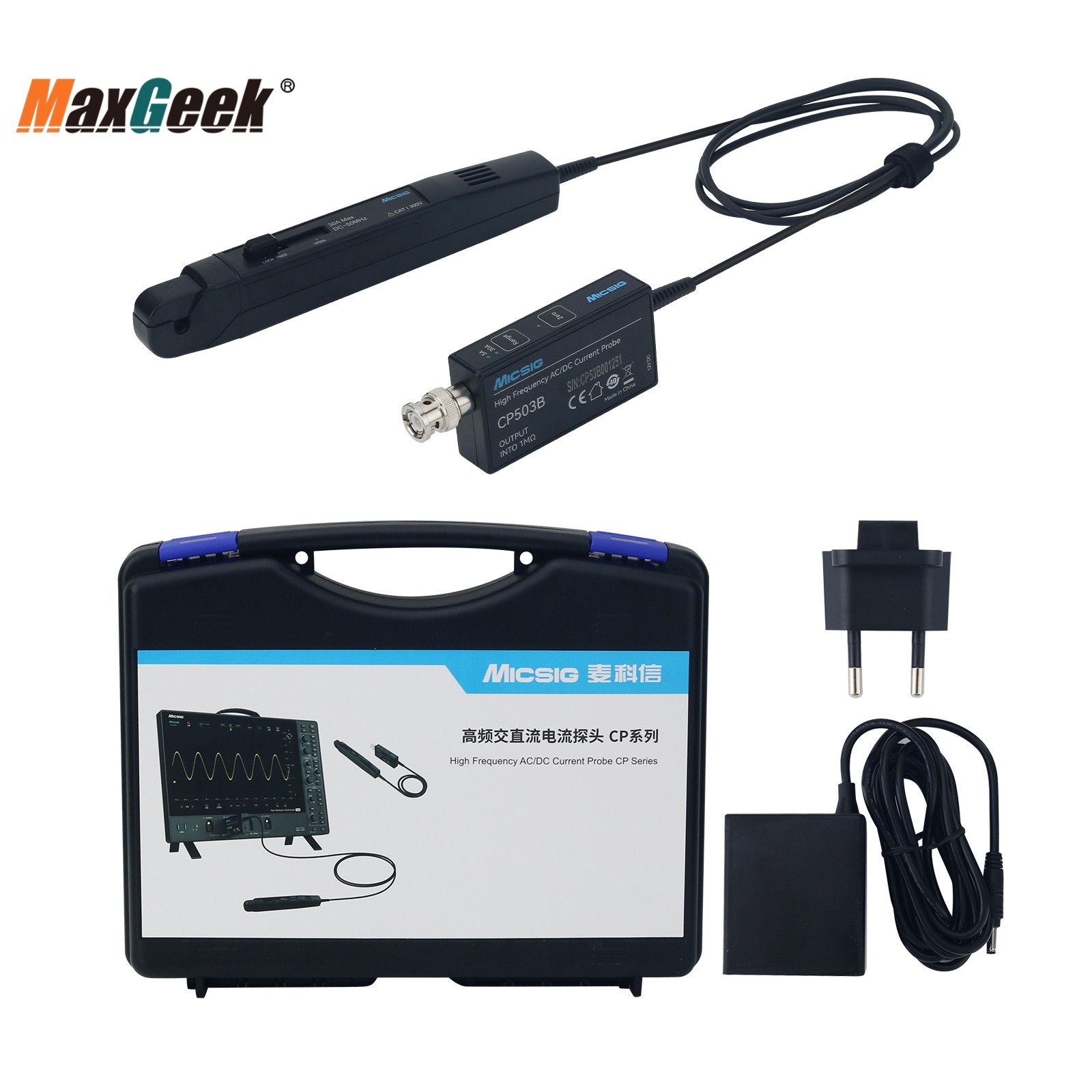 Micsig High Frequency CP503B C - Current Probe Ac Dc 50Mhz Oscilloscope 评论和价格